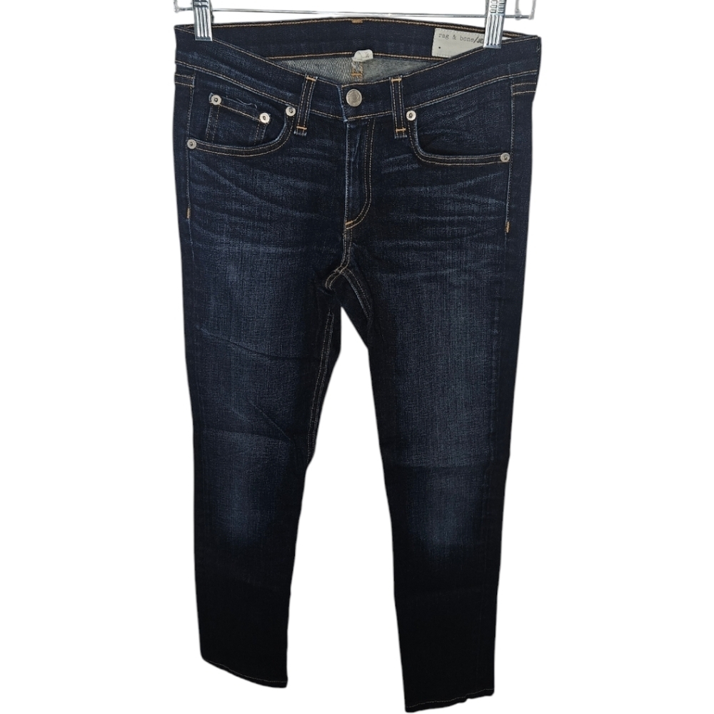 Rag & Bone Dark Wash Skinny Jeans - Picture 1 of 2